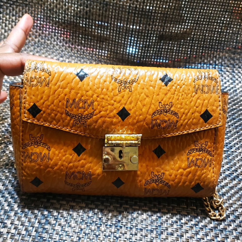MCM millie visetos cross body bag
